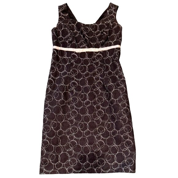 Ideology Womens Grey Wool Blend Sleeveless Circle Stitch Design Dress Sz 4 - Picture 1 of 5